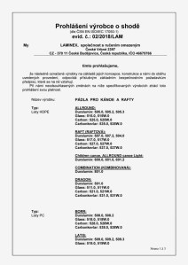 Prohlášení o shodě